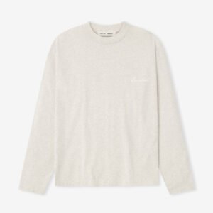 Essential Embroidered Classic Long Sleeve Tee