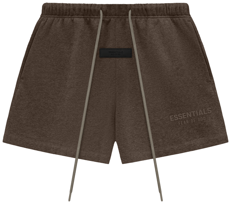 Brown Essentials Fear Of God Shorts Brown Essentials Fear Of God Shorts