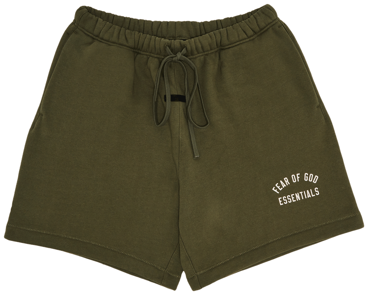 Olive Green Essentials Shorts Olive Green Essentials Shorts