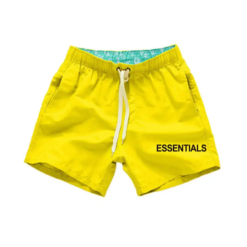 Fear Of God Yellow Essentials Shorts Fear Of God Yellow Essentials Shorts