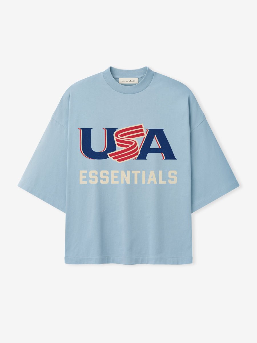 Stone Blue USA Baseball Merch Tee Stone Blue USA Baseball Merch Tee
