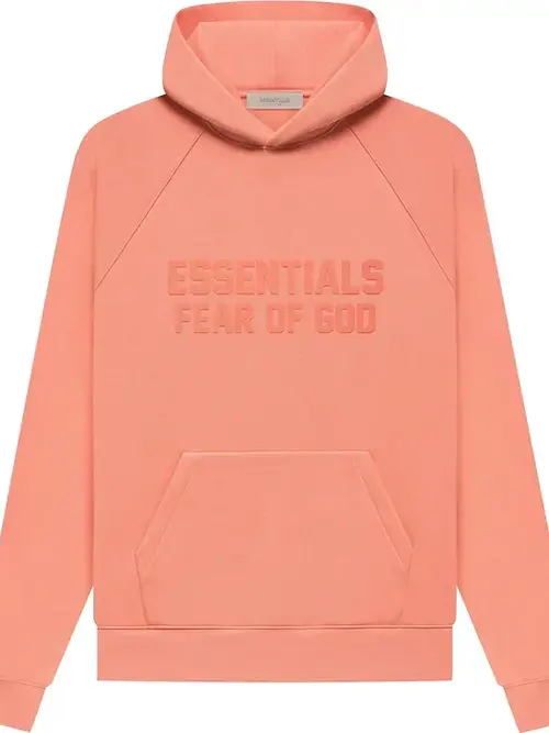 Orange Fear Of God Essentials Hoodie Orange Fear Of God Essentials Hoodie