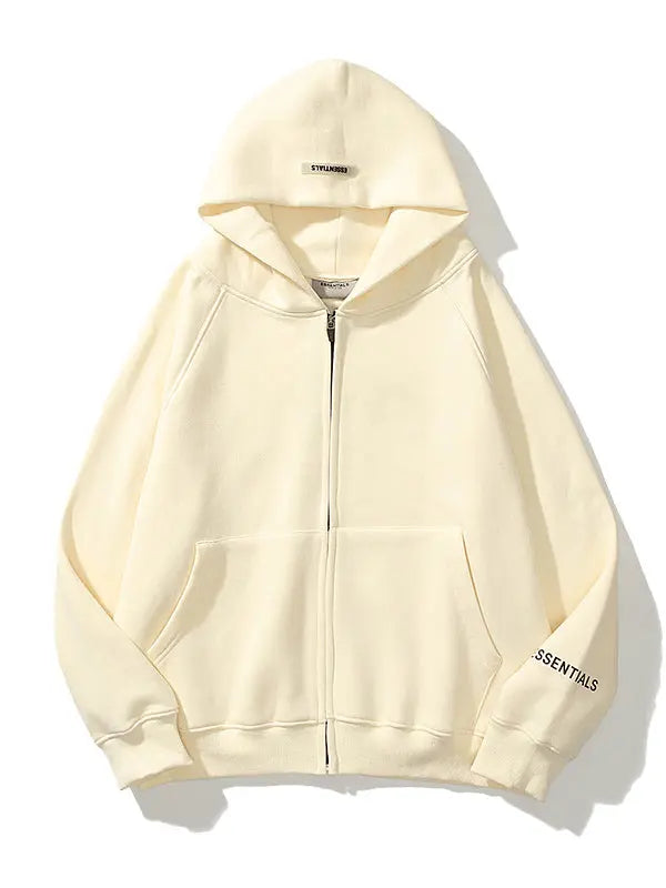 Zip Up Essentials Hoodie Zip Up Essentials Hoodie
